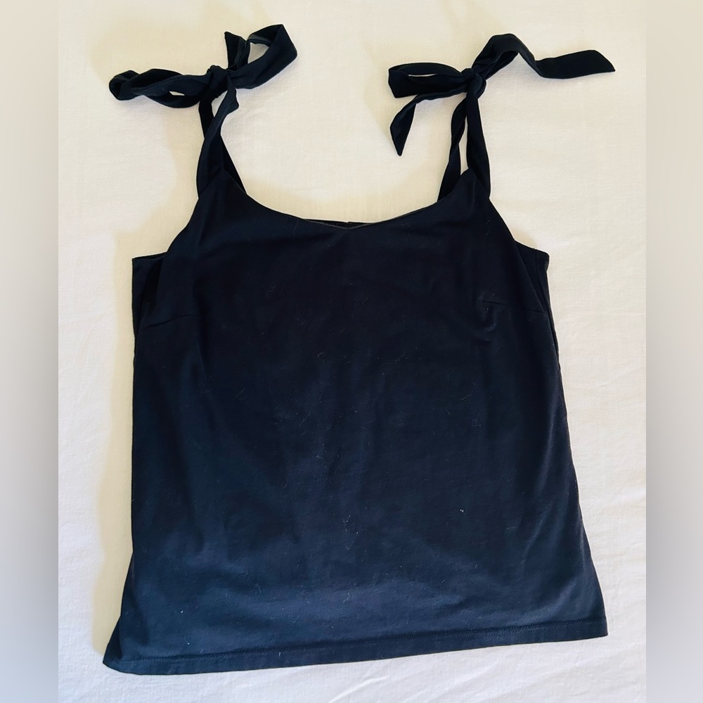 J. Crew Women's Black Tie-Shoulder Camisole Top XS